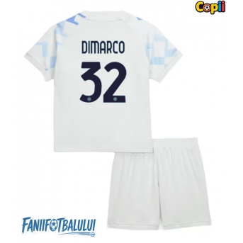 Inter Milan Federico Dimarco #32 Echipament de Fotbal Replică 2025-26 Copii Deplasare (+ Șorturi)